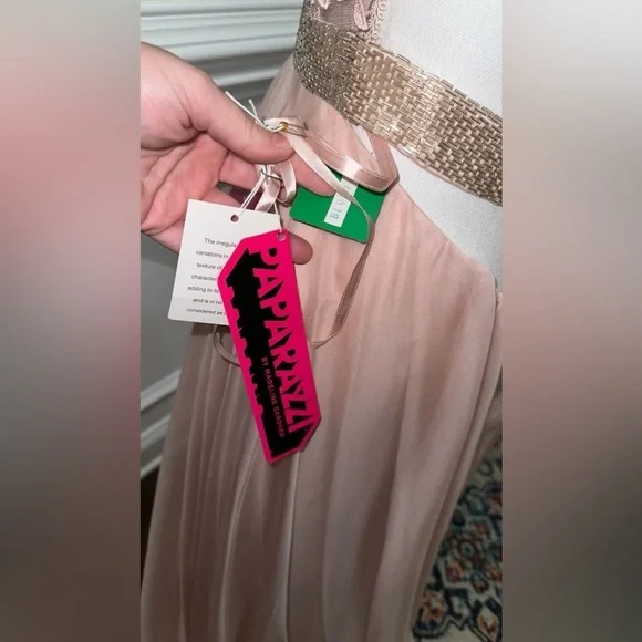 NWT MORI LEE PAPARAZZI 97018 EVENING DRESS IN BLUSH SZ 9/10 - Picture 10 of 10